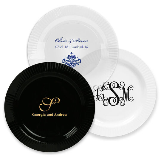 Design Your Own Personalized Ruffled Edge Plastic Plates